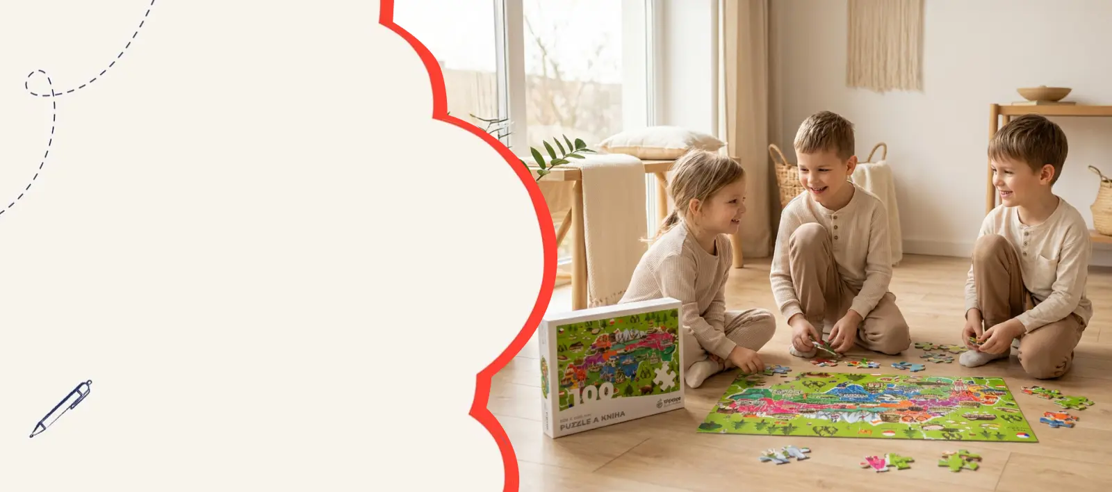 TripsyGo puzzle Slovensko pre deti – vzdelávacia hra