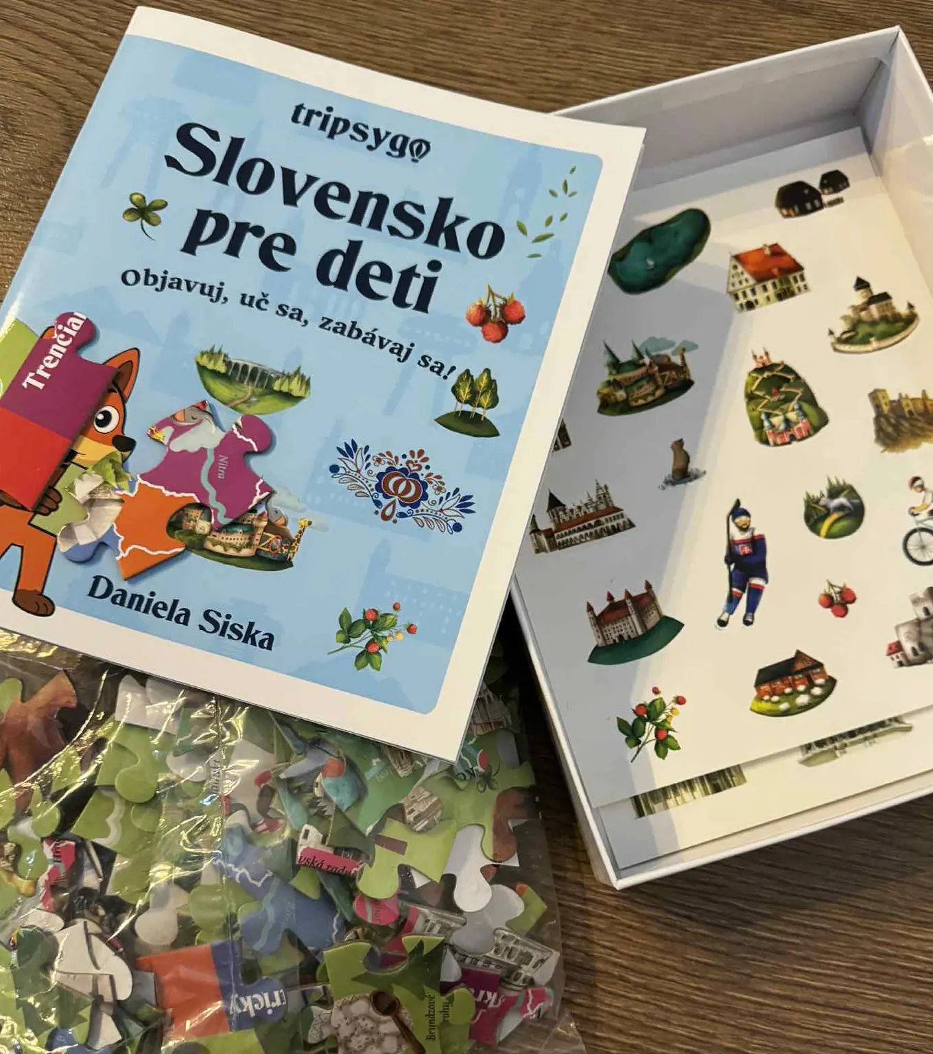 Ilustrované Puzzle a Tematická Kniha (100 dielikov)