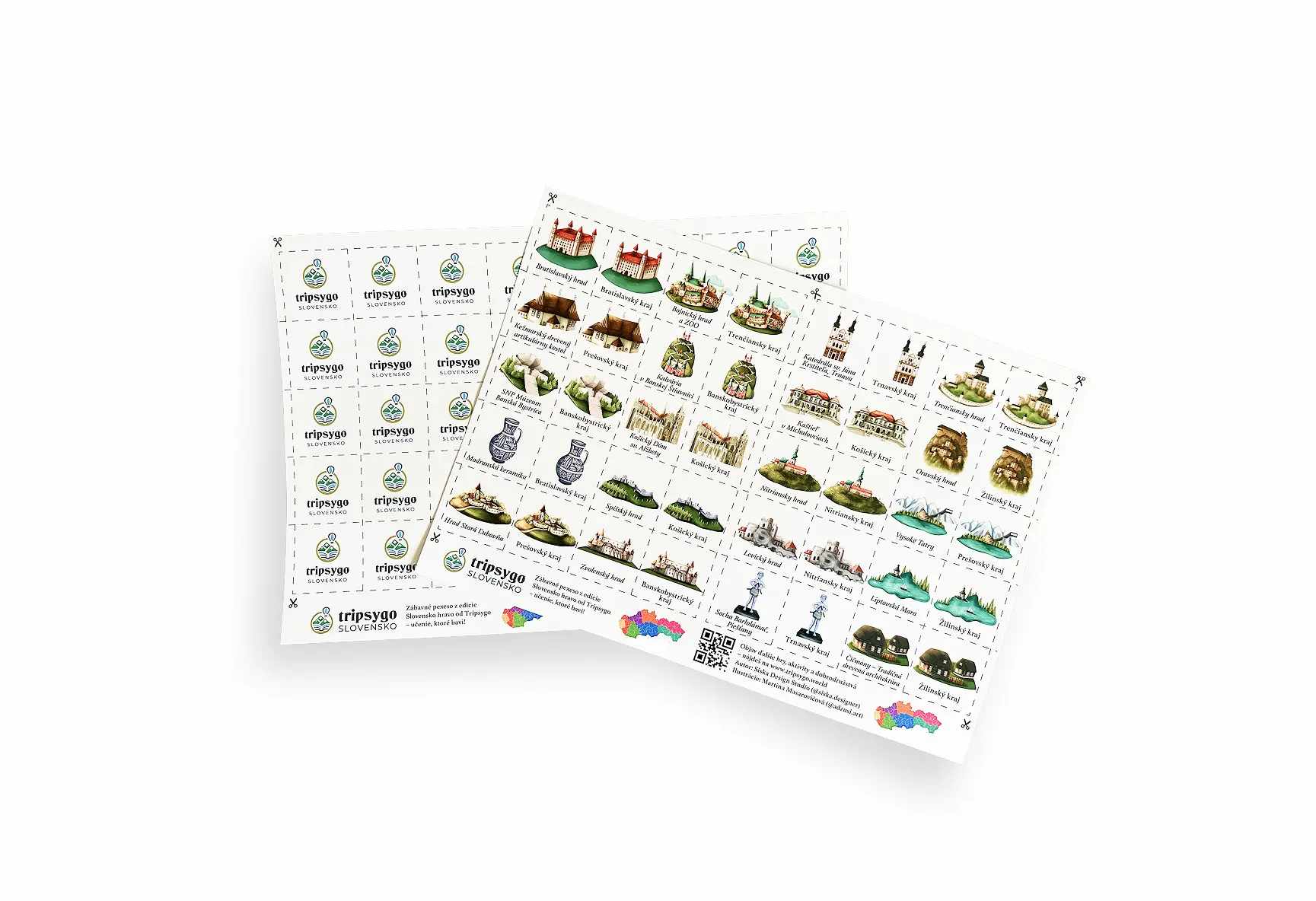 Tripsygo_Pexeso_Slovensko TripsyGo pexeso Slovensko pre deti – vzdelávacia memory hra